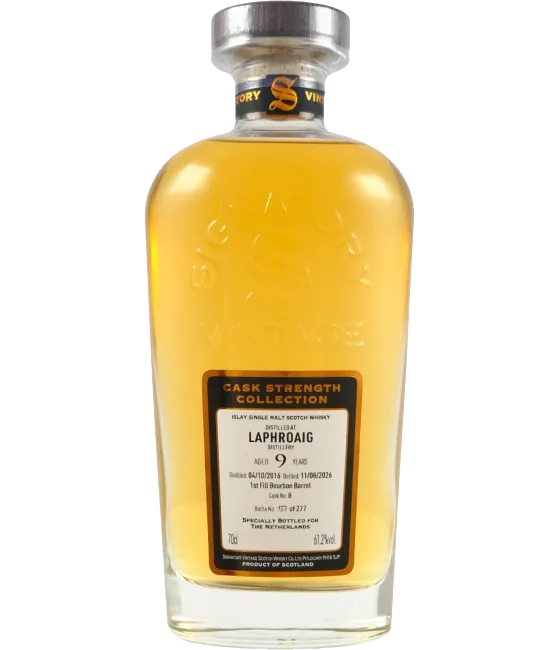 Signatory Cask Strength Collection Laphroaig 9 Years Old #8, fles bij slijterij t Bockje in Bathmen