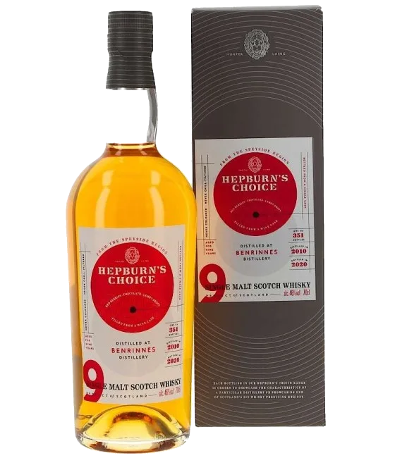 Benrinnes Hunter Laing Hepburn’s Choice 9Y 2010, fles bij slijterij t Bockje in Bathmen