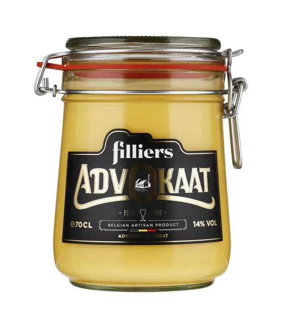 Filliers Advokaat Weckpot, fles bij slijterij t Bockje in Bathmen