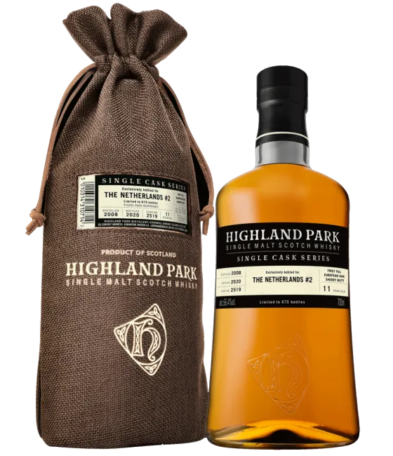 Highland Park 11 years old Single Cask for the Netherlands Batch#2 Cask 2519, fles bij slijterij t Bockje in Bathmen