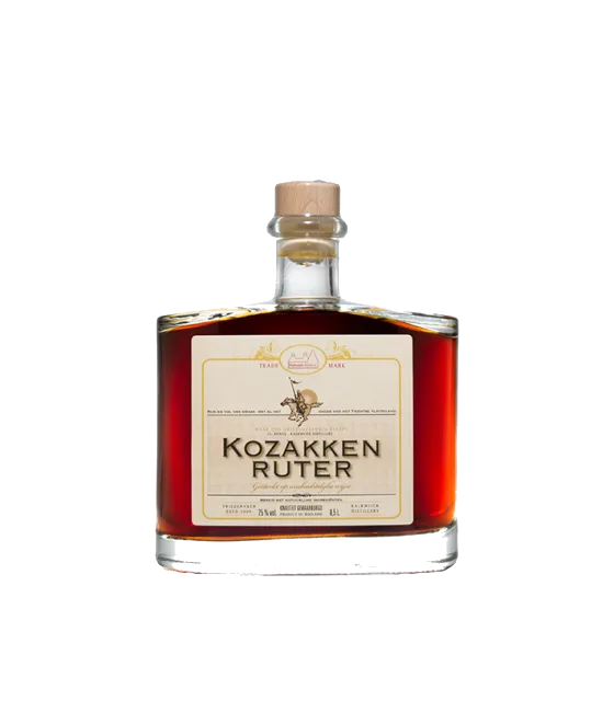 Kozakkenruter, fles bij slijterij t Bockje in Bathmen
