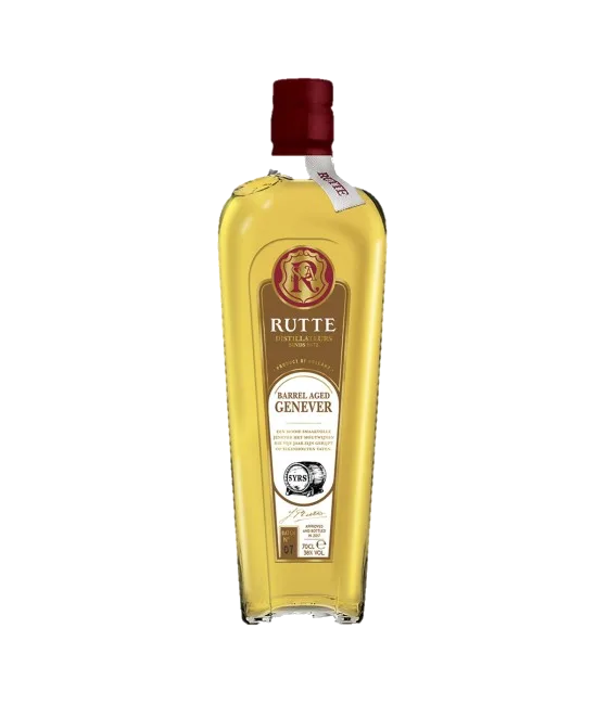 Rutte Barrel Aged Genever, fles bij slijterij t Bockje in Bathmen