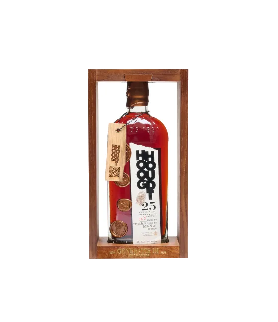 Hooghoudt Aged Genever 25 Years Old, fles bij slijterij t Bockje in Bathmen