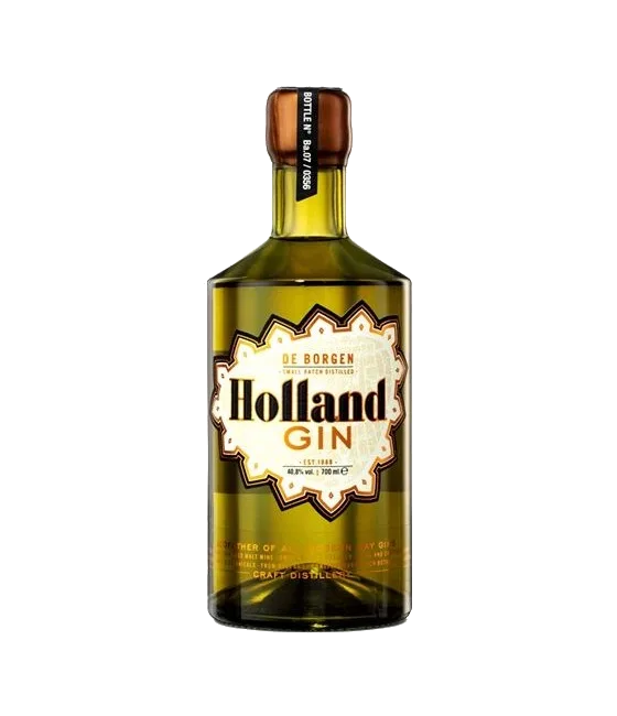 De Borgen Holland Gin, fles bij slijterij t Bockje in Bathmen