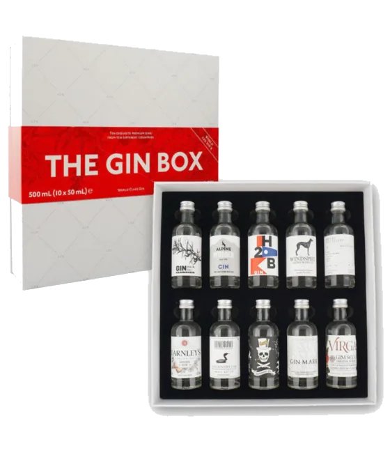 The Gin Box World Tour Edition, fles bij slijterij t Bockje in Bathmen