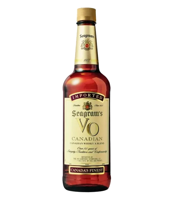 Seagram V.O., fles bij slijterij t Bockje in Bathmen