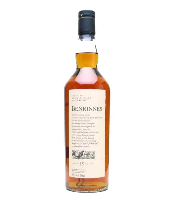 Benrinnes 15 Years Old Speyside Single Maltwhisky, fles bij slijterij t Bockje in Bathmen