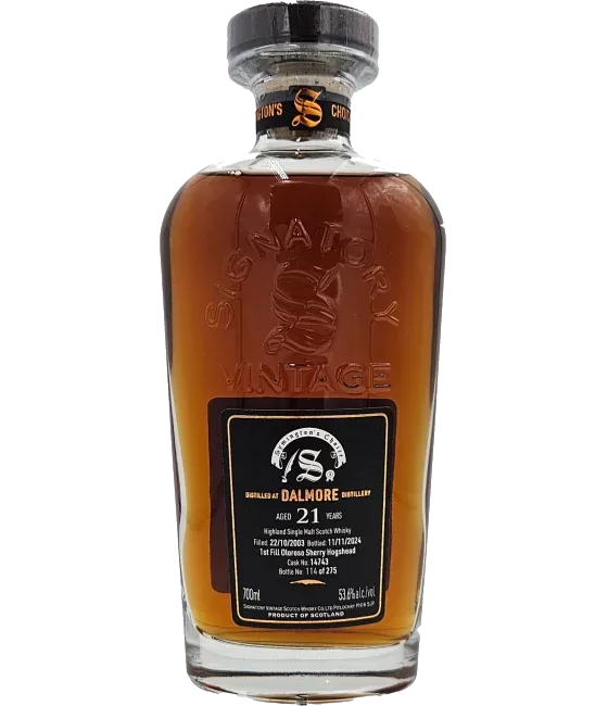 Dalmore 2003 Signatory Symington’s Choice 21 Years Old, fles bij slijterij t Bockje in Bathmen