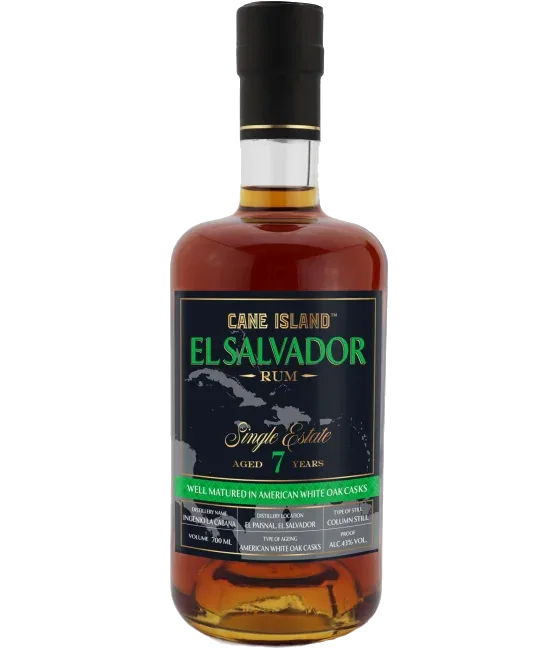 Cane Island El Salvador 7 Years Old Single Estate Rum, fles bij slijterij t Bockje in Bathmen