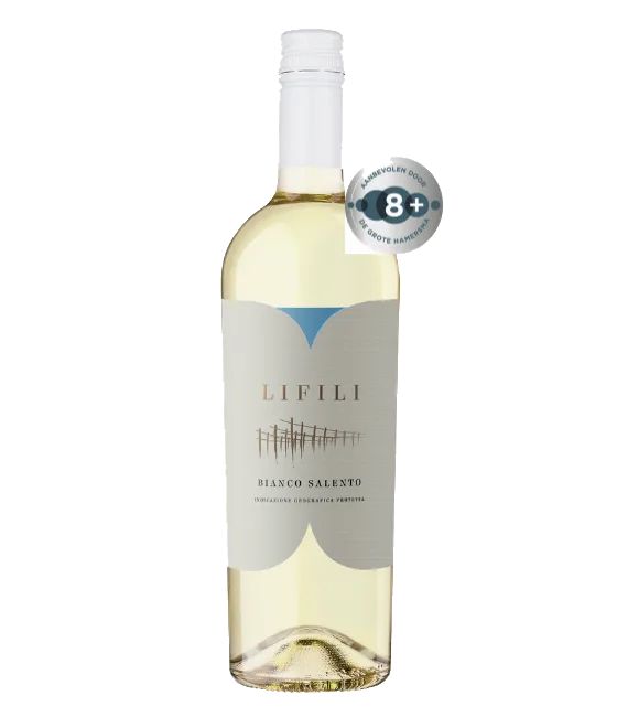 Lifili Bianco Salento IGP, fles bij slijterij t Bockje in Bathmen