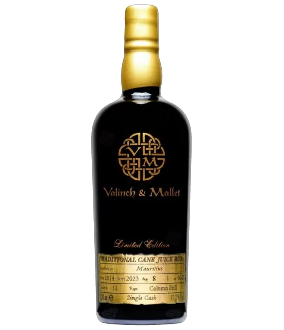 Valinch & Mallet Mauritius 8YO, fles bij slijterij t Bockje in Bathmen