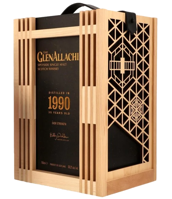 Glenallachie 1990 35Y, fles bij slijterij t Bockje in Bathmen