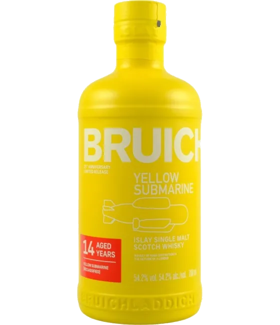 Bruichladdich 14 Years Old Yellow Submarine [Reclassified], fles bij slijterij t Bockje in Bathmen