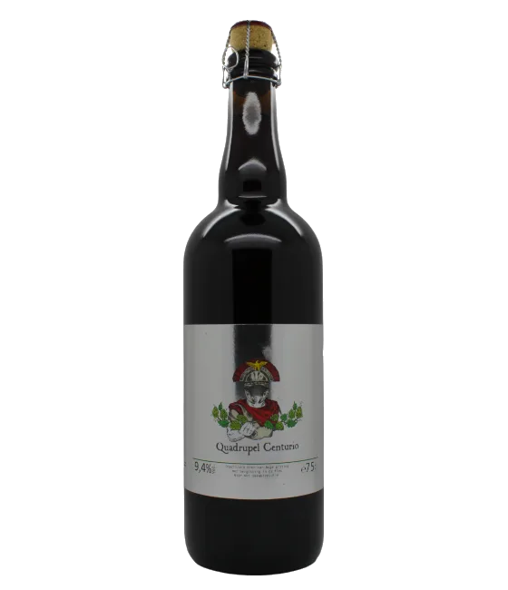 Brouwerij Rodanum Quadrupel Centurio, fles bij slijterij t Bockje in Bathmen