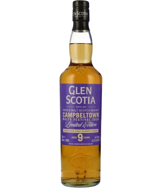 Glen Scotia 9 Years Old Campbeltown Malts Festival 2024, fles bij slijterij t Bockje in Bathmen