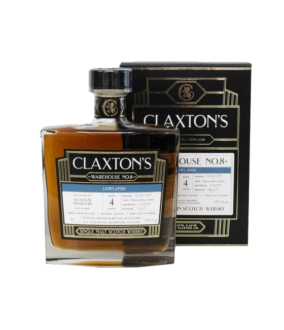 Claxton’s Warehouse No.8 Lowlands glasgow 4Y 2017, fles bij slijterij t Bockje in Bathmen