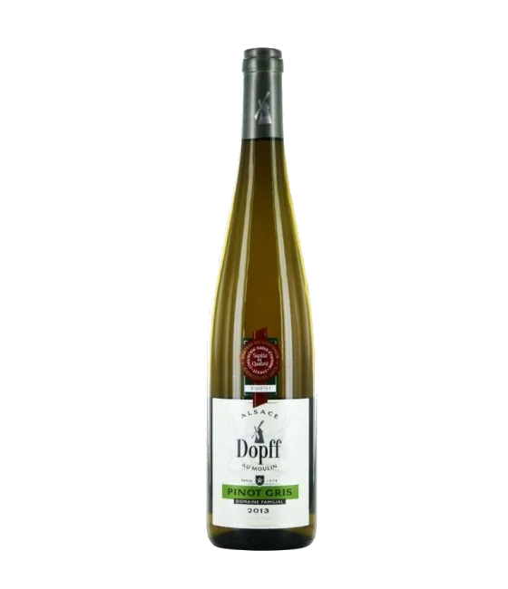 Dopff au Moulin Pinot Gris Domaine Familial, fles bij slijterij t Bockje in Bathmen