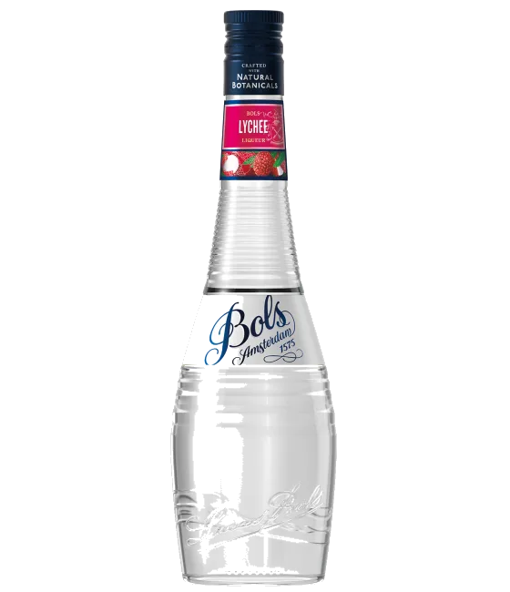 Bols Lychee, fles bij slijterij t Bockje in Bathmen