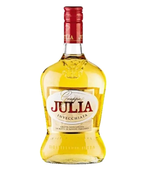 Julia Grappa Invecchiata, fles bij slijterij t Bockje in Bathmen