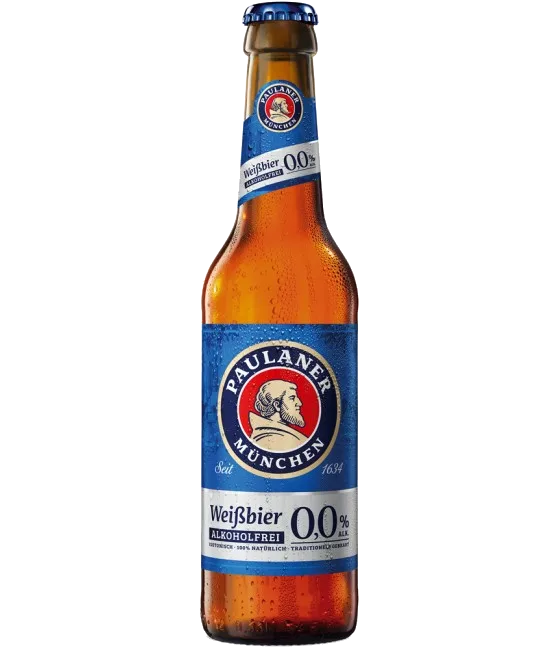 Paulaner Hefe Weizen Alcoholvrij 0,0, fles bij slijterij t Bockje in Bathmen