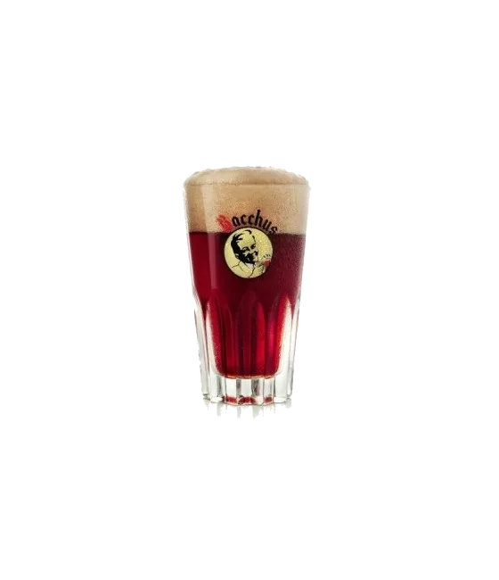 Bacchus Kriek / Oud Bruin half pint glas, fles bij slijterij t Bockje in Bathmen