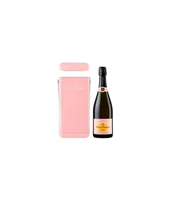 Veuve Clicquot Champagne rosé cooler, fles bij slijterij t Bockje in Bathmen