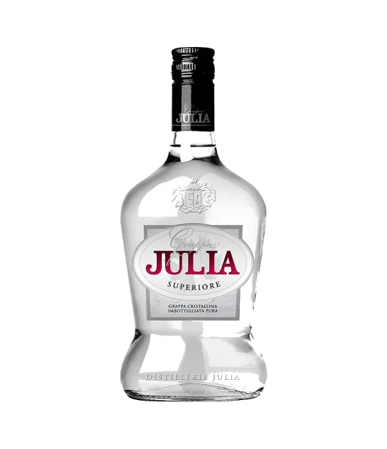 Grappa Julia Superiore, fles bij slijterij t Bockje in Bathmen