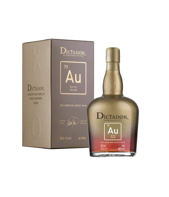 Dictador Aurum rum, fles bij slijterij t Bockje in Bathmen