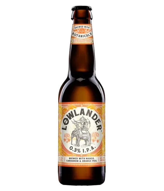 Lowlander I.P.A. Alcoholarm, fles bij slijterij t Bockje in Bathmen