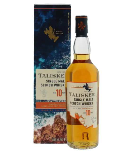 Talisker Whisky 10 yr, fles bij slijterij t Bockje in Bathmen