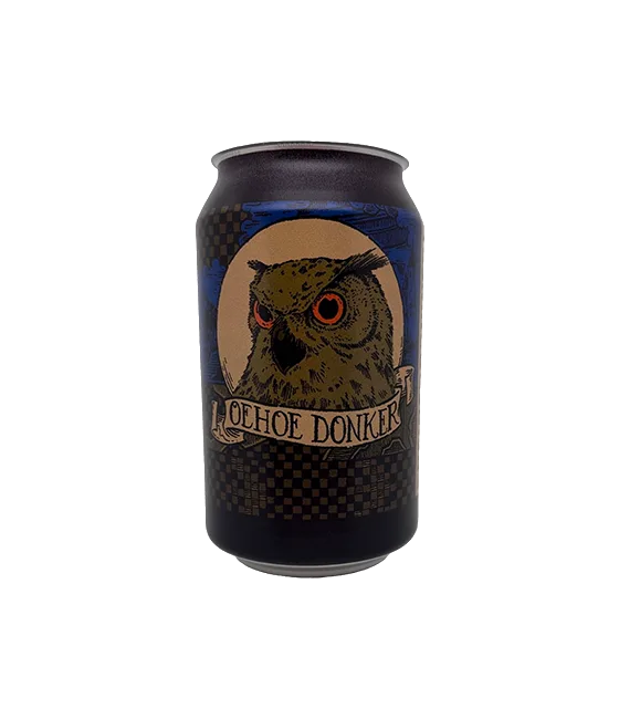 Heidebrouwerij Oehoe Donker, fles bij slijterij t Bockje in Bathmen
