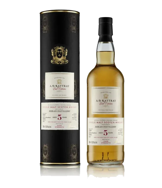 Arran 5 YO A.D. Rattray, fles bij slijterij t Bockje in Bathmen
