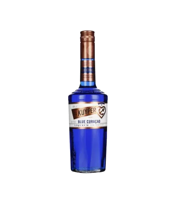 De Kuyper Blue Curaçao, fles bij slijterij t Bockje in Bathmen