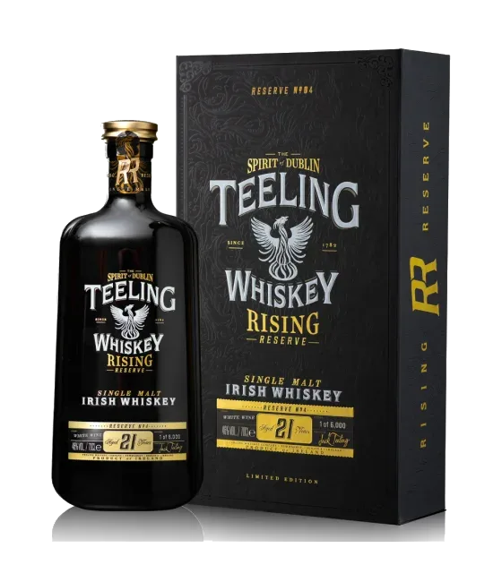 Teeling 21Y Rising Reserve No.4 White Wine Cask, fles bij slijterij t Bockje in Bathmen