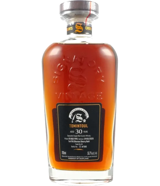 Signatory Vintage Tomintoul 1995 30Y Symington’s Choice, fles bij slijterij t Bockje in Bathmen
