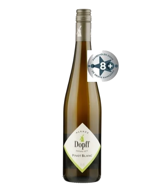 Dopff au Moulin Pinot Blanc, fles bij slijterij t Bockje in Bathmen