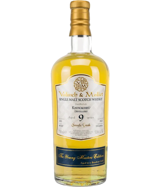Valinch & Mallet The Young Masters Knockdhu 9Y 2012 #71537, fles bij slijterij t Bockje in Bathmen