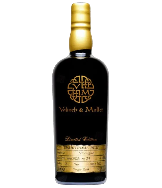 Valinch & Mallet Nicaragua 25YO, fles bij slijterij t Bockje in Bathmen