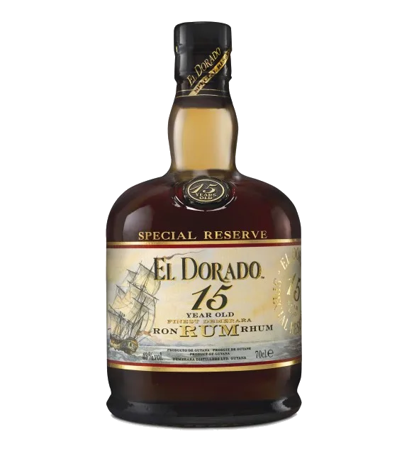 El Dorado Rum 15 Years Old, fles bij slijterij t Bockje in Bathmen
