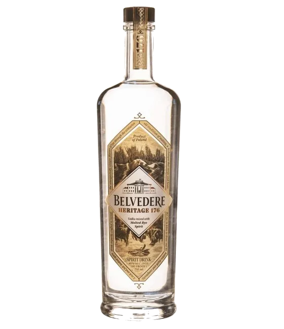 Belvedere Heritage 176, fles bij slijterij t Bockje in Bathmen