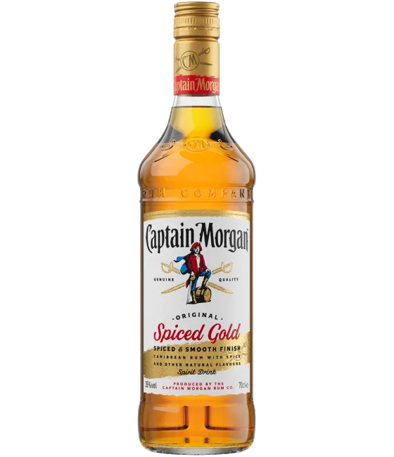 Captain Morgan Spiced Gold 70 cl, fles bij slijterij t Bockje in Bathmen