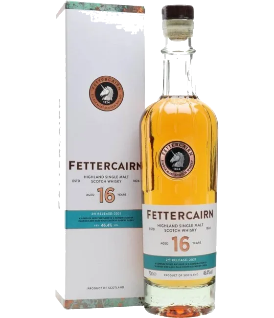 Fettercairn 16Y 2nd Release 2021, fles bij slijterij t Bockje in Bathmen