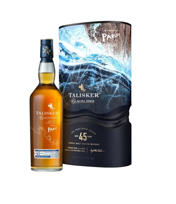Talisker Glacial Edge 45 Years Old, fles bij slijterij t Bockje in Bathmen