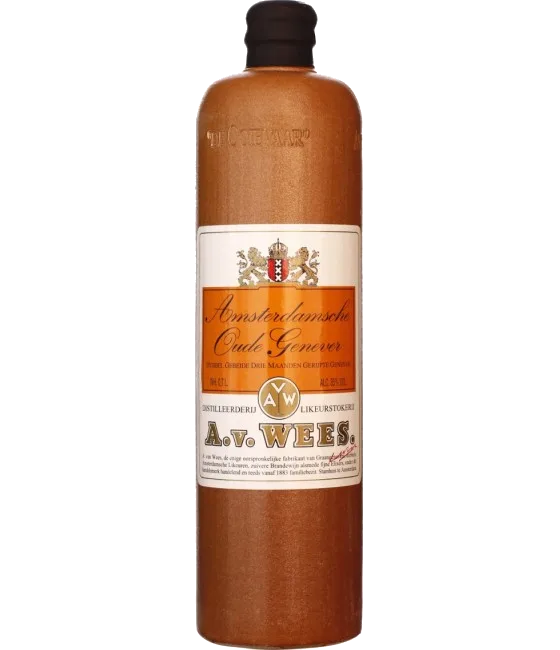 Van Wees Oude Jenever 35%, fles bij slijterij t Bockje in Bathmen
