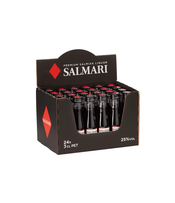Salmari Premium Salmiak Liquor 24x3cl, fles bij slijterij t Bockje in Bathmen
