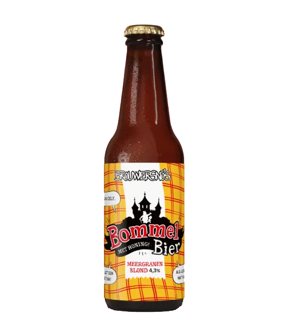 Brouwersnös Bommelbier Meergranen Blond, fles bij slijterij t Bockje in Bathmen