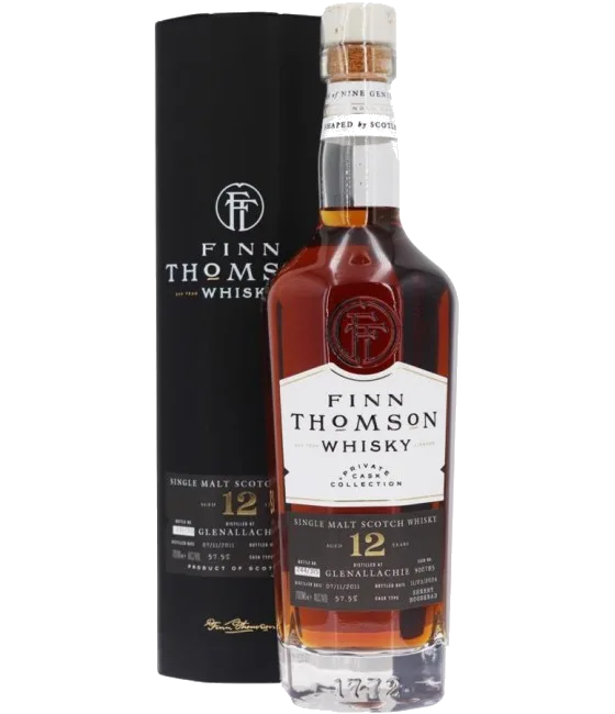 Finn Thomson Glenallachie 12 Years Old 2011, fles bij slijterij t Bockje in Bathmen