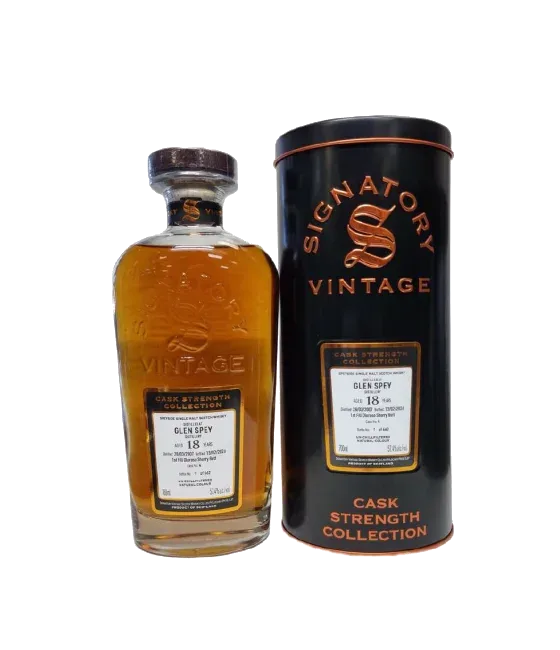 Signatory Vintage Glen Spey 18 Years Old 2007 Cask Strength #4, fles bij slijterij t Bockje in Bathmen