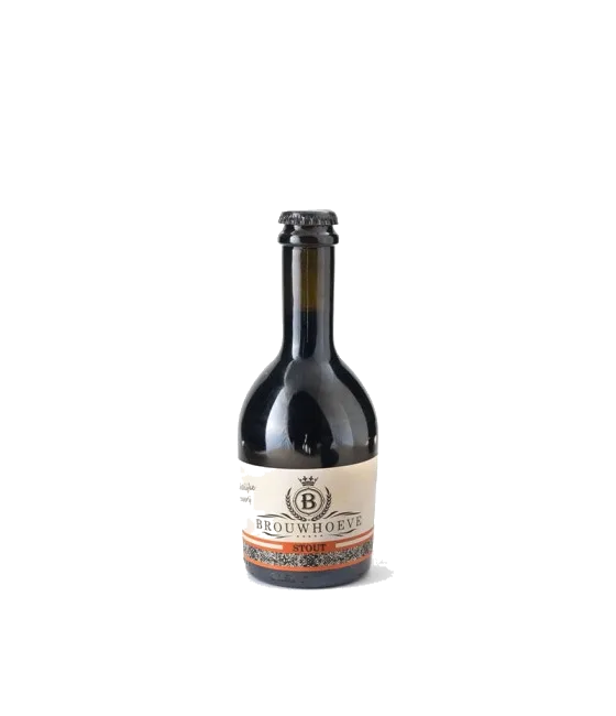 Brouwhoeve Stout, fles bij slijterij t Bockje in Bathmen
