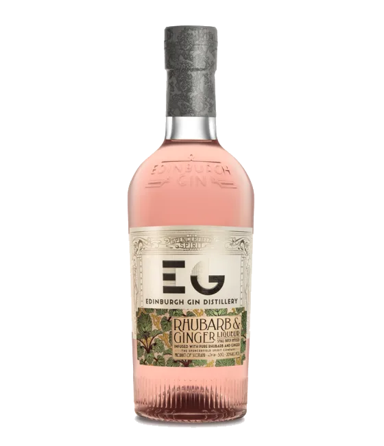 Edinburgh Gin Rhubarb & Ginger Liqueur, fles bij slijterij t Bockje in Bathmen